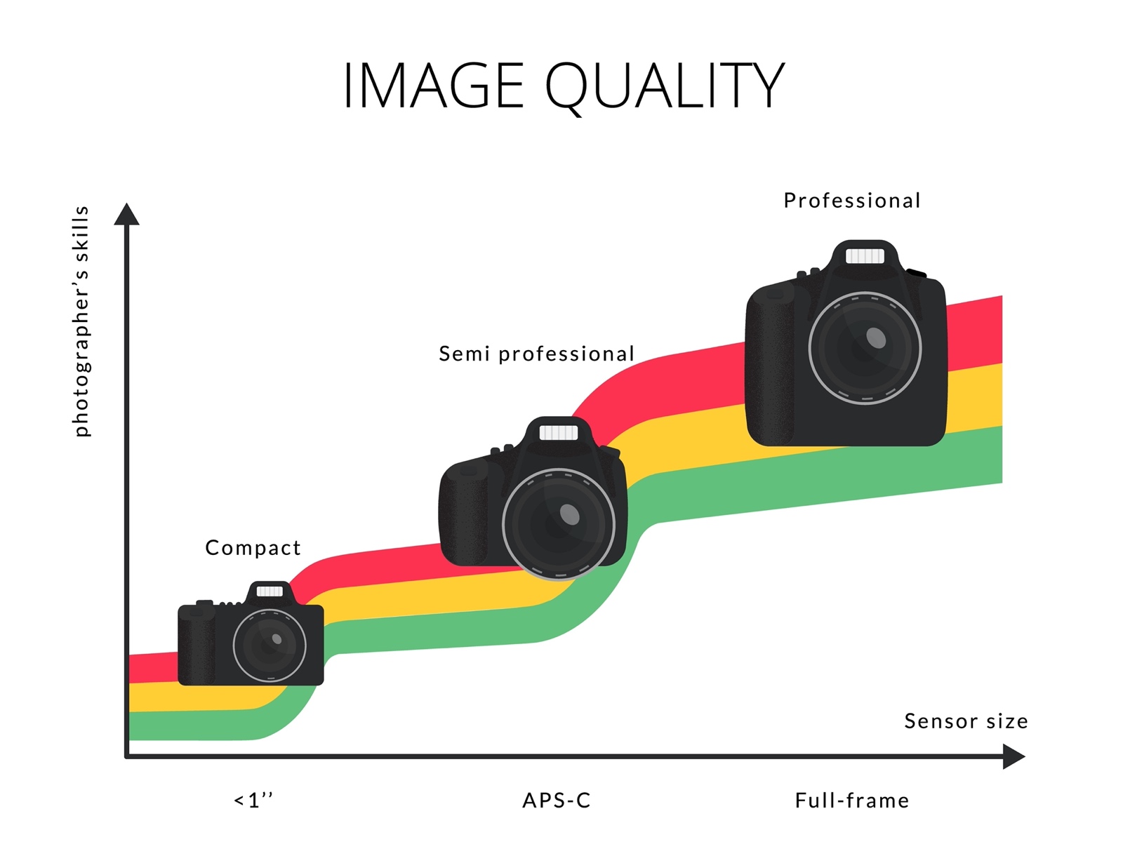 Obraz: camera sensor sizes comparison chart